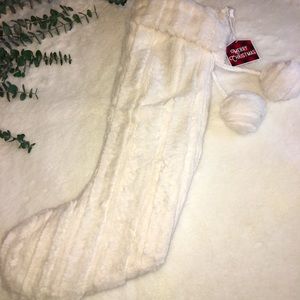 Faux Fur Christmas Stocking